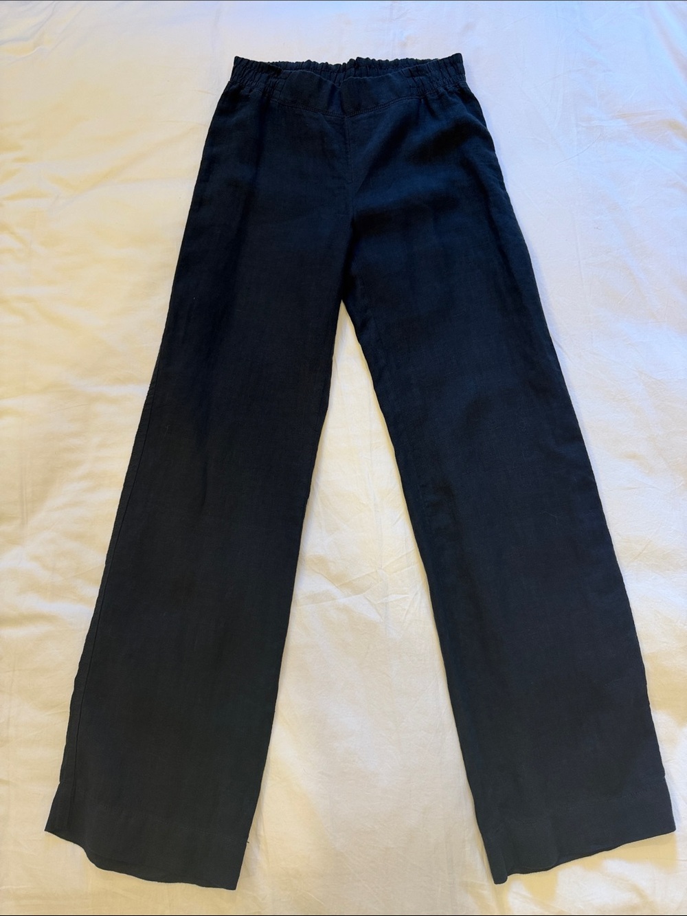 Lilly Pulitzer Deri Black Linen Wide-Leg Pants 31” length XS